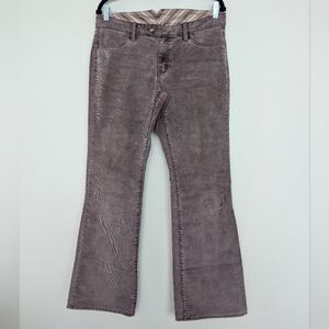 Vtg Authentic Y2K GAP Corduroy Bootcut Low Rise Back Flap Purple Pants Sz 10R